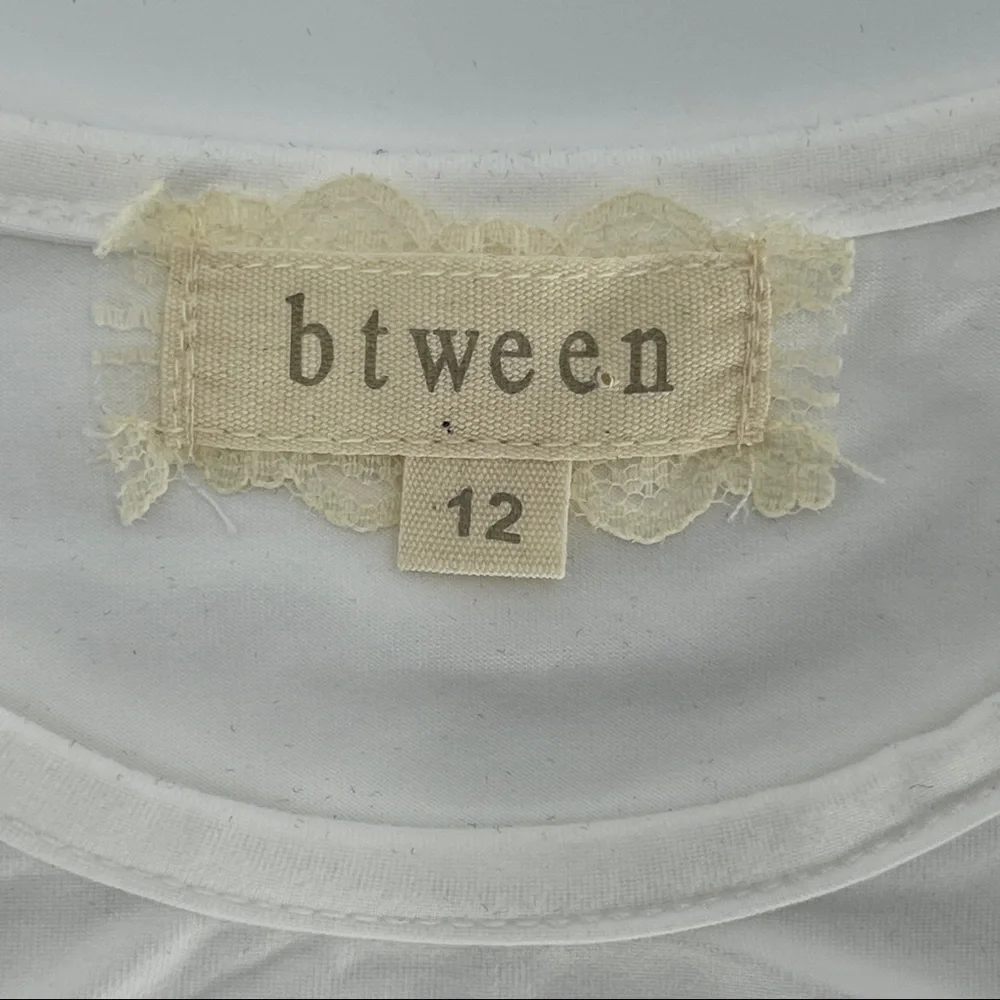 btween Unicorn Sequin Cold Shoulder Top Size 12 - Picture 7 of 8